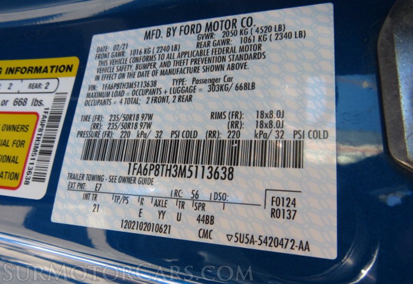 2021 Ford Mustang - Image 45