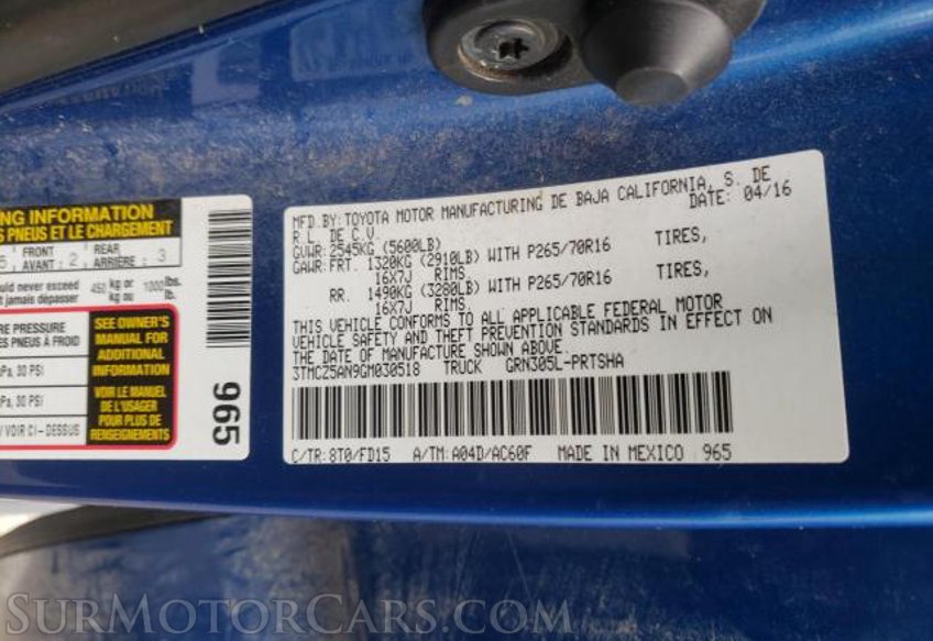 2016 Toyota Tacoma - Image 8