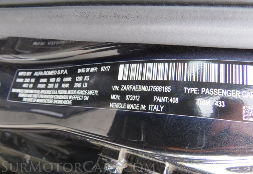 2018 Alfa Romeo Giulia - Image 49