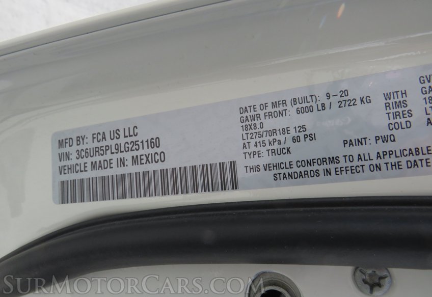 2020 Ram 2500 - Image 124