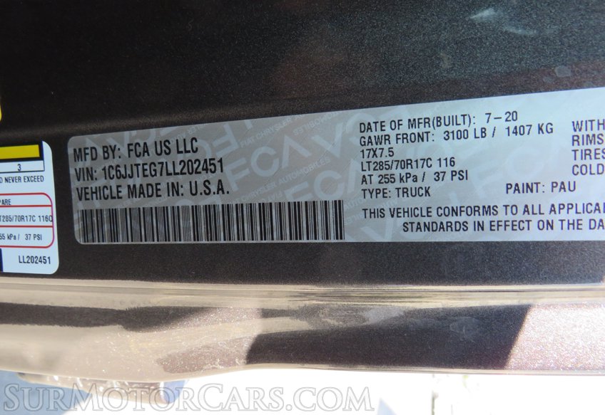 2020 Jeep Gladiator - Image 66