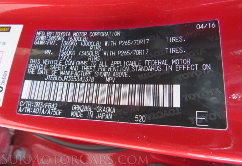 2016 Toyota 4Runner - Image 52