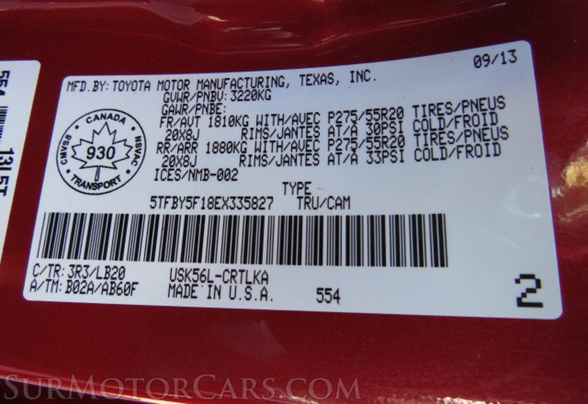 2014 Toyota Tundra 4WD Truck - Image 53