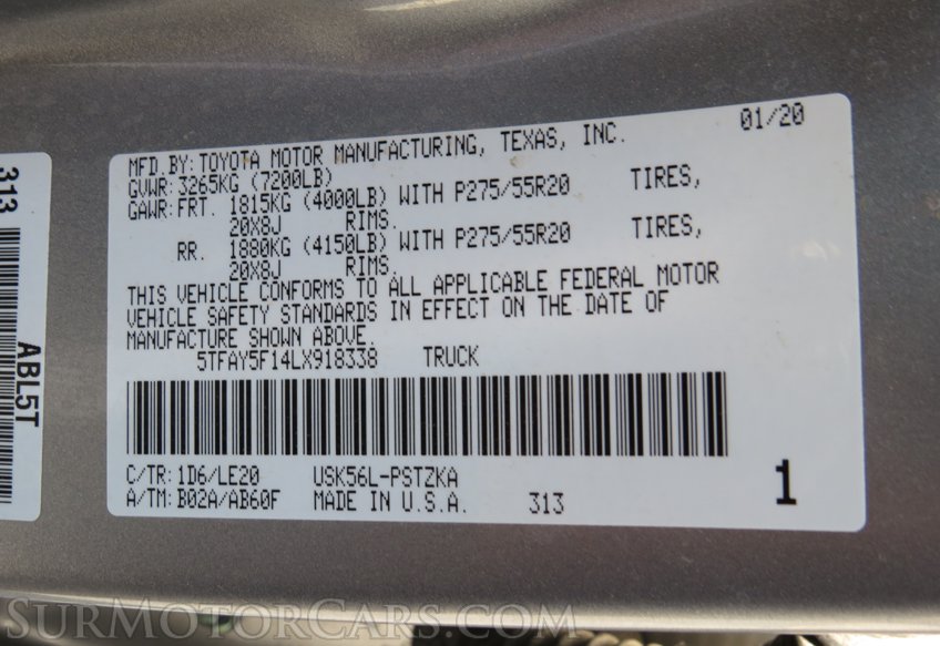 2020 Toyota Tundra 4WD - Image 57