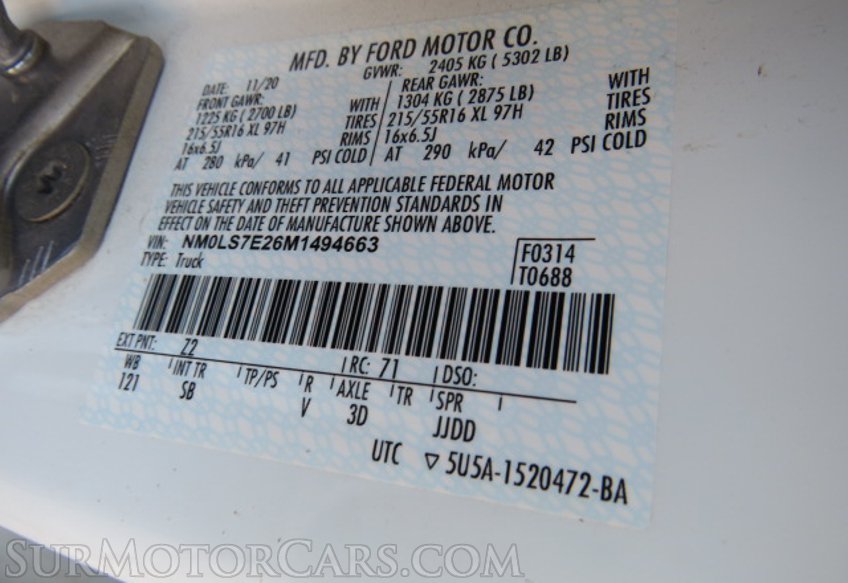 2021 Ford Transit Connect Van - Image 50