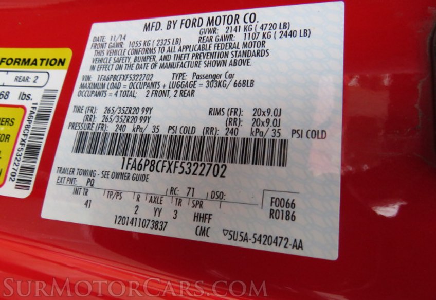 2015 Ford Mustang - Image 44