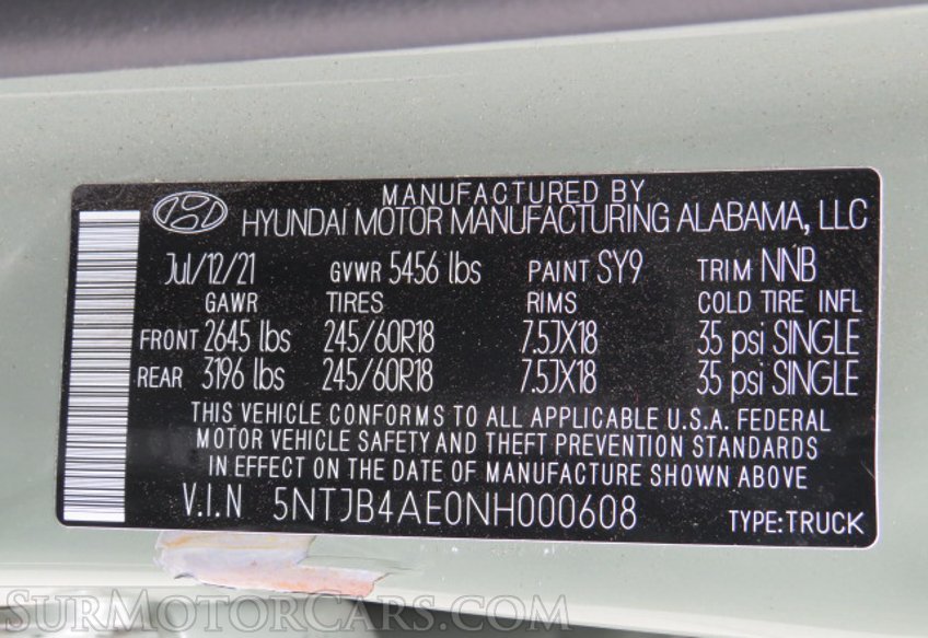 2022 Hyundai Santa Cruz - Image 38