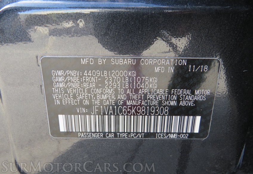 2019 Subaru WRX - Image 51