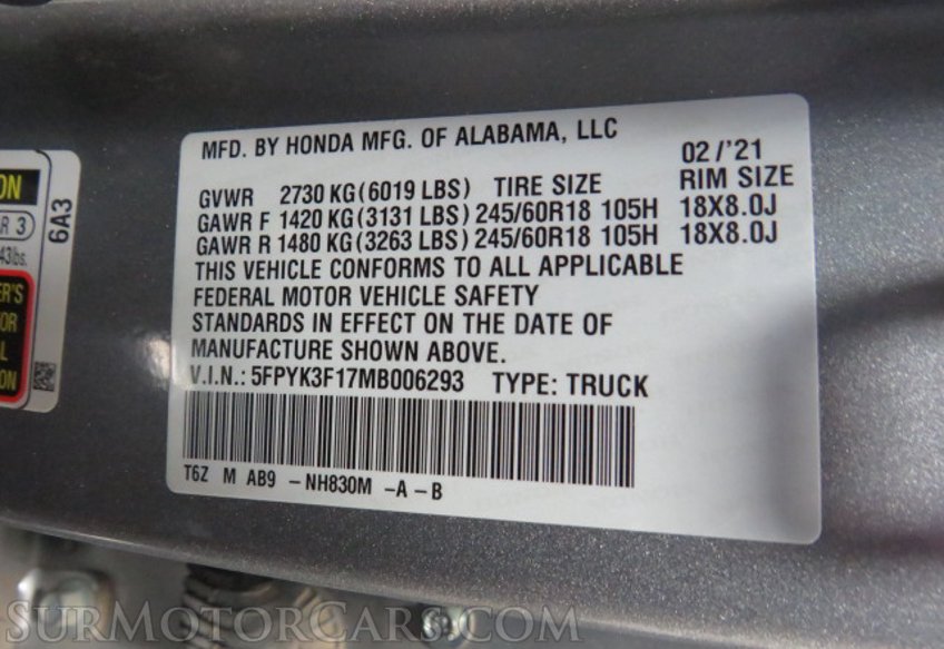2021 Honda Ridgeline - Image 48
