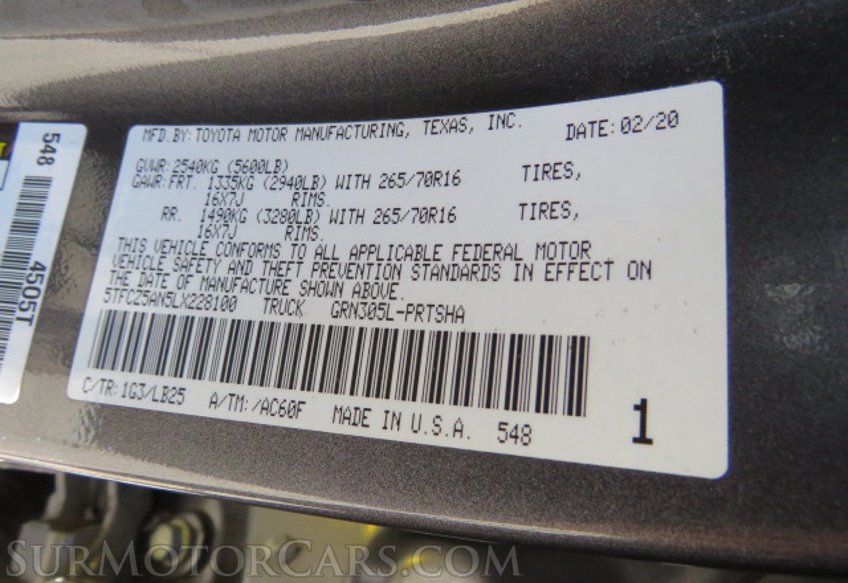 2020 Toyota Tacoma 4WD - Image 61