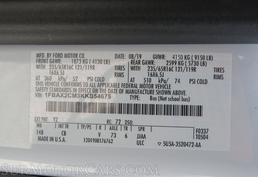 2019 Ford Transit Passenger Wagon - Image 48