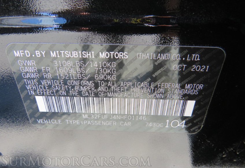 2022 Mitsubishi Mirage G4 - Image 43