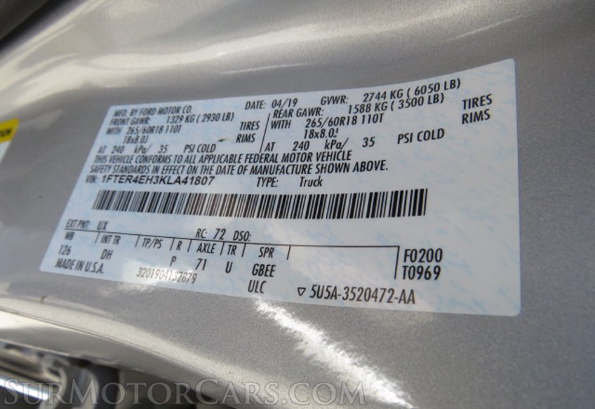 2019 Ford Ranger - Image 51