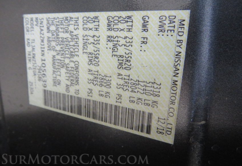 2019 Nissan Murano - Image 56