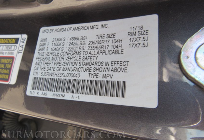 2019 Honda CR-V - Image 43