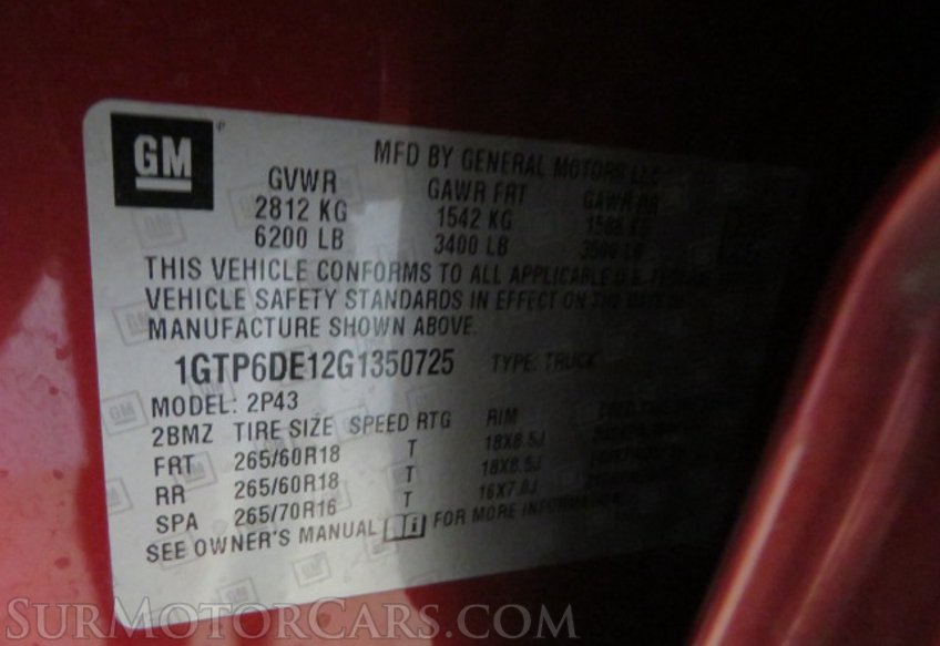 2016 GMC Canyon - Image 56