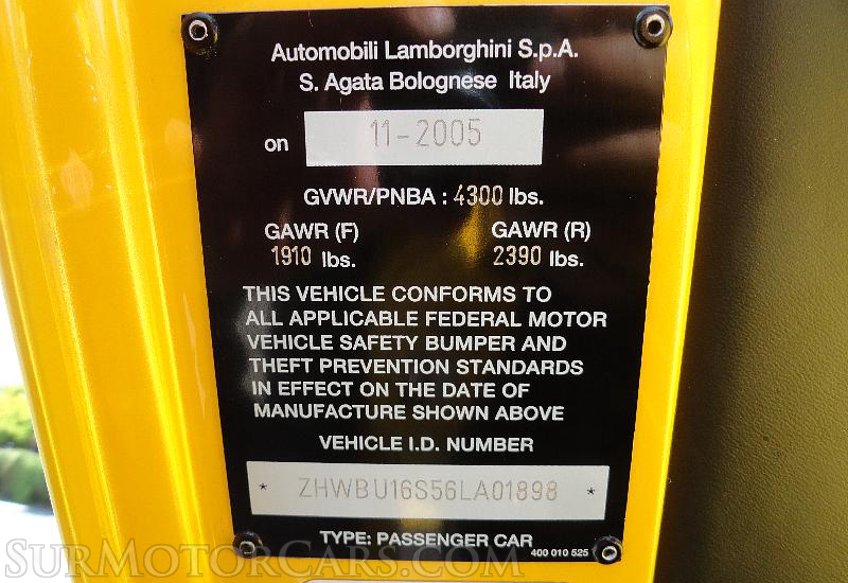 2006 Lamborghini Murcielago - Image 79