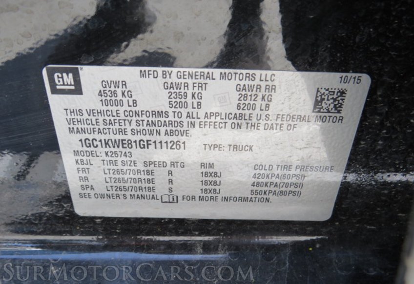 2016 Chevrolet Silverado 2500HD - Image 55