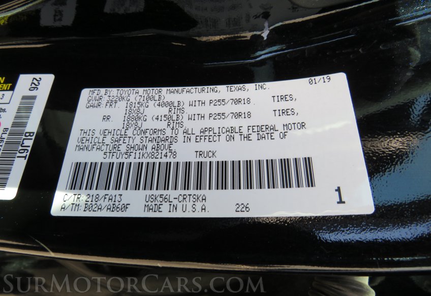 2019 Toyota Tundra 4WD - Image 59