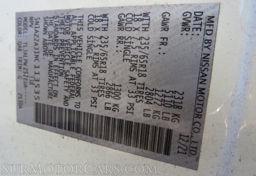 2022 Nissan Murano - Image 46