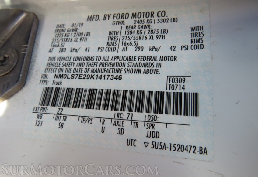 2019 Ford Transit Connect Van - Image 43