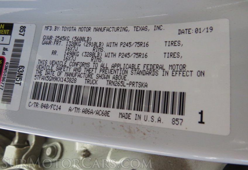 2019 Toyota Tacoma - Image 47