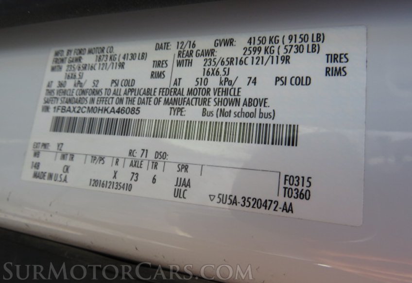 2017 Ford Transit Wagon - Image 43