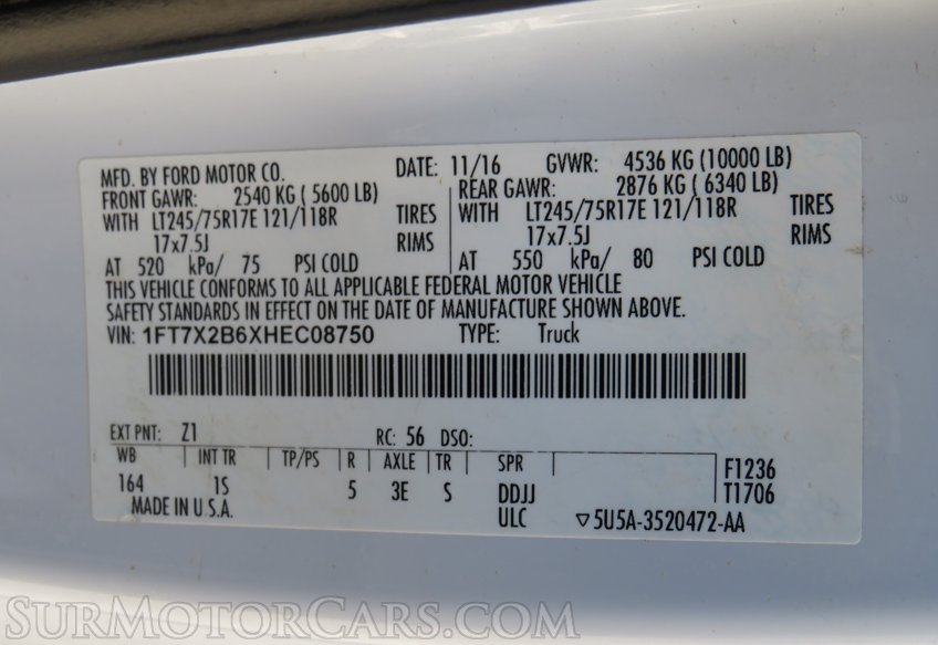 2017 Ford Super Duty F-250 SRW - Image 59