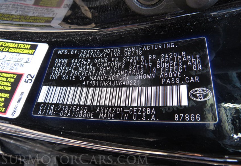 2018 Toyota Camry - Image 45