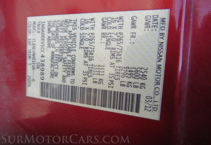 2012 Nissan Frontier - Image 50