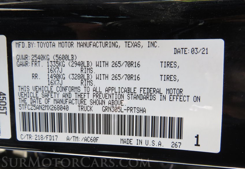 2021 Toyota Tacoma 4WD - Image 58