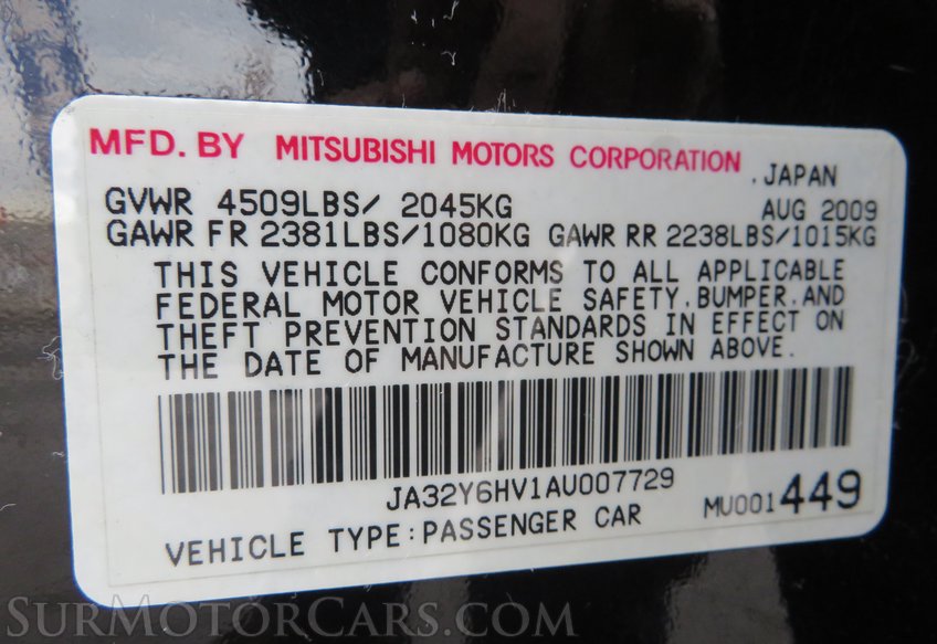 2010 Mitsubishi Lancer - Image 52