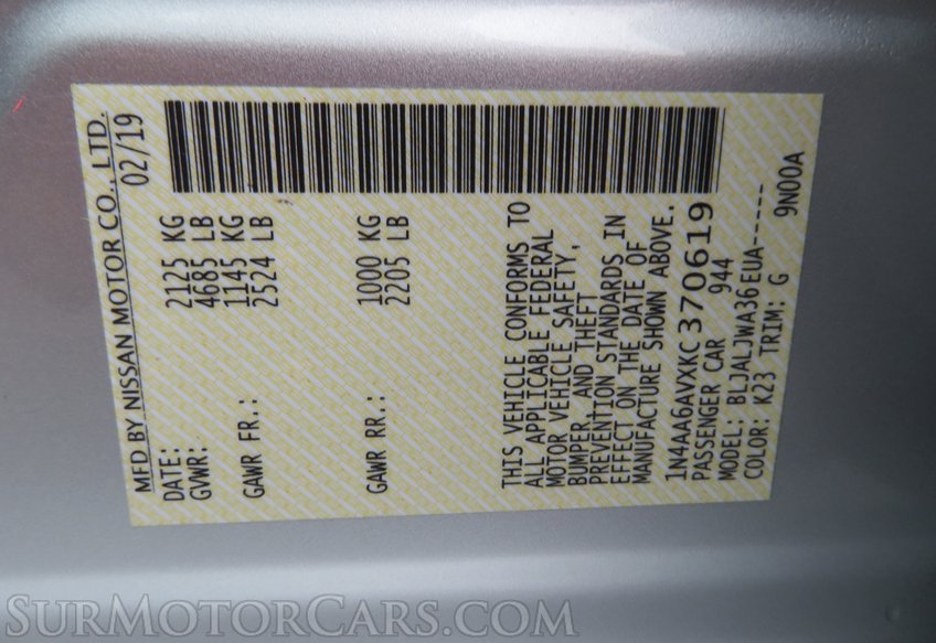 2019 Nissan Maxima - Image 54