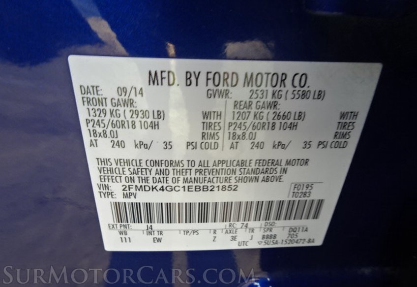 2014 Ford Edge - Image 55