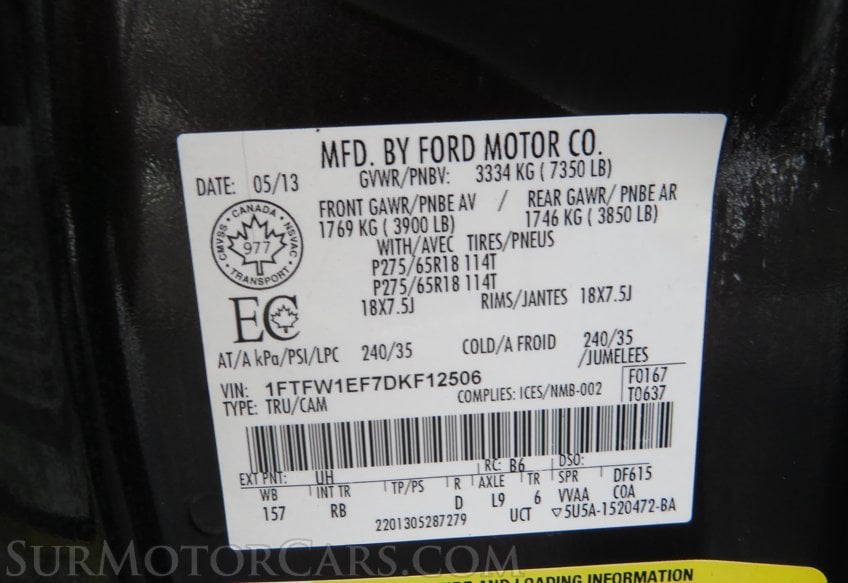 2013 Ford F-150 - Image 63