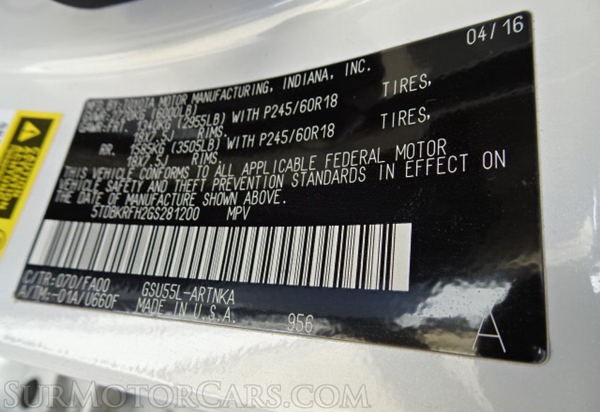 2016 Toyota Highlander - Image 52