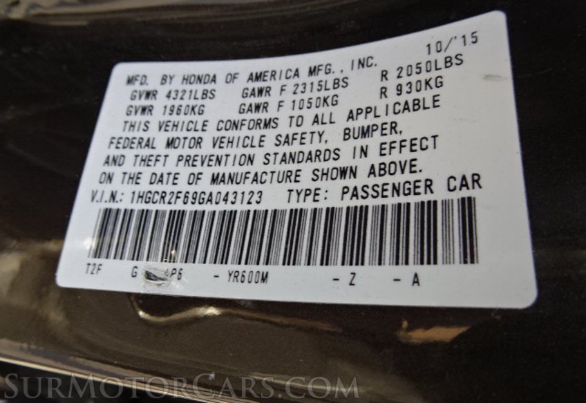 2016 Honda Accord Sedan - Image 54