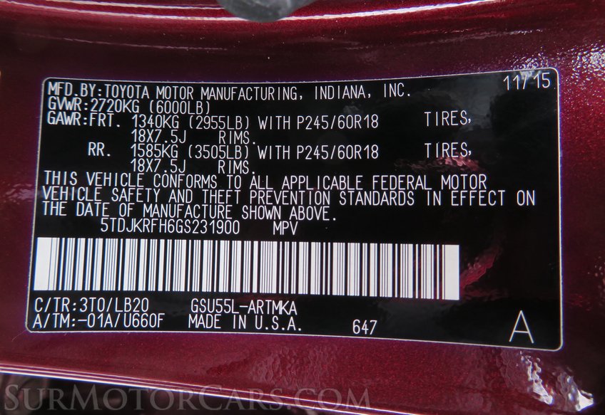 2016 Toyota Highlander - Image 16