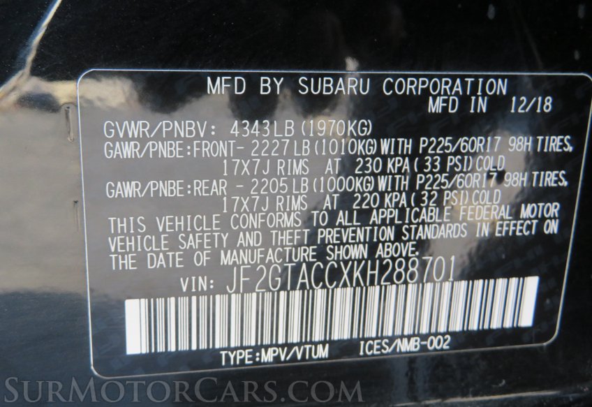2019 Subaru Crosstrek - Image 51