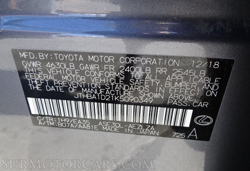 2019 Lexus IS - Image 55