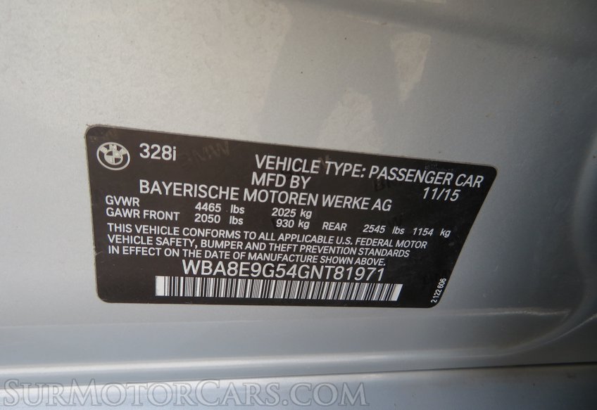 2016 BMW 3 Series - Image 51