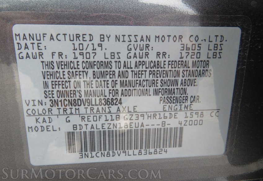 2020 Nissan Versa Sedan - Image 44