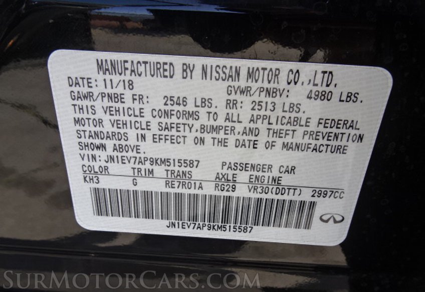 2019 INFINITI Q50 - Image 50