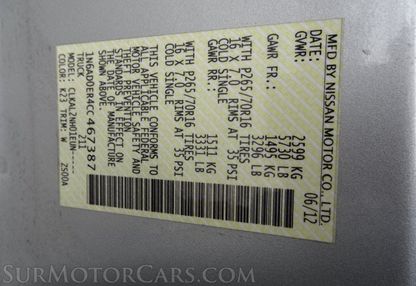 2012 Nissan Frontier - Image 44