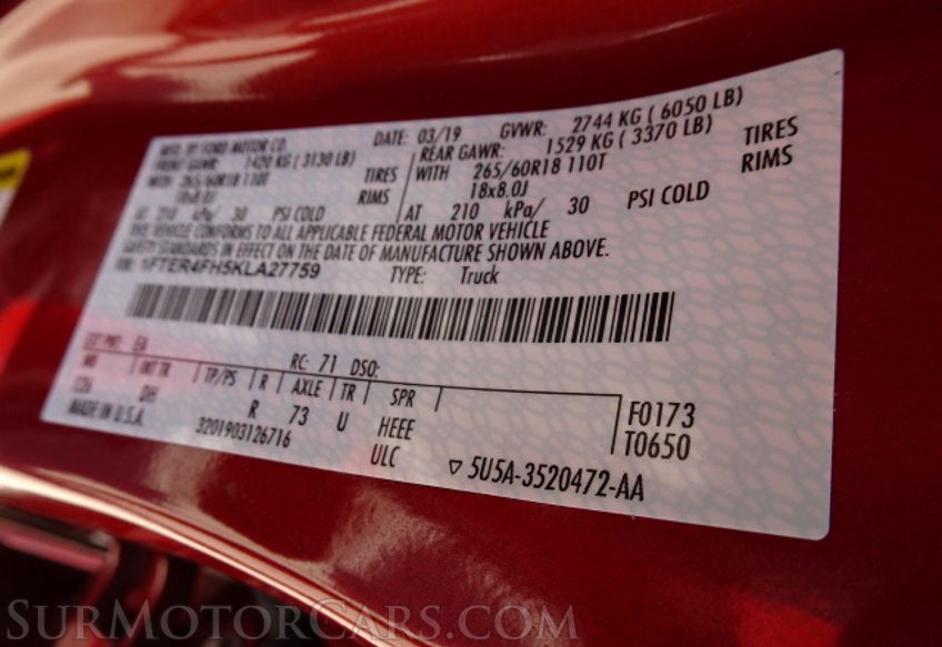 2019 Ford Ranger - Image 50