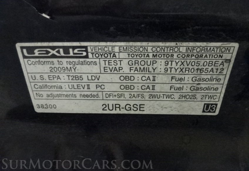 2009 Lexus IS F - Image 47