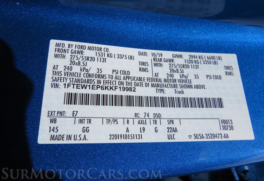 2019 Ford F-150 - Image 52