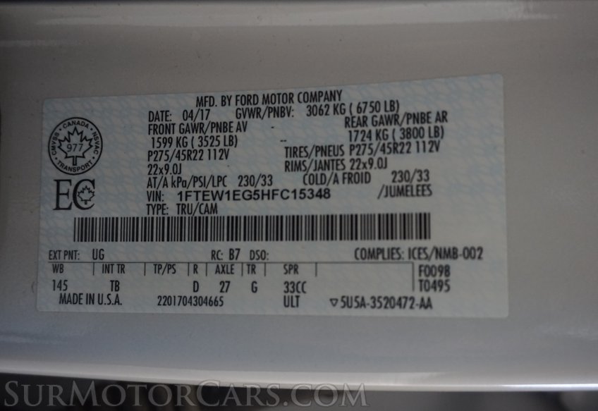 2017 Ford F-150 - Image 86