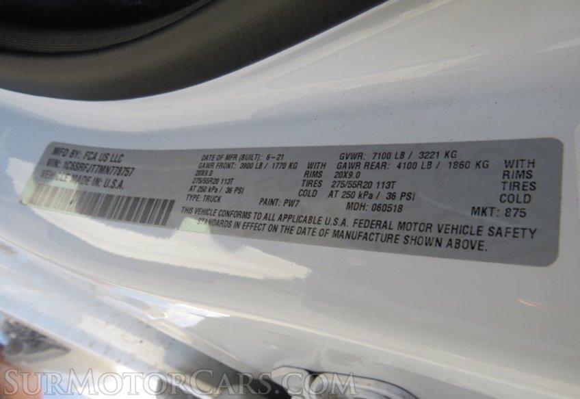 2021 Ram 1500 - Image 54