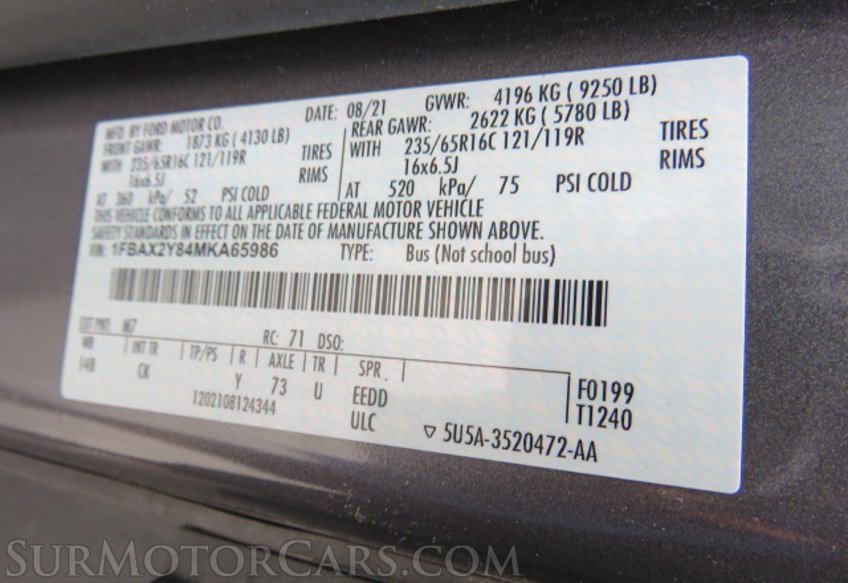 2021 Ford Transit Passenger Wagon - Image 47